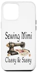 Coque pour iPhone 12 Pro Max Sewing Mimi Classy And Sassy Queen Machine à coudre vintage