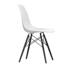 Vitra - Eames RE Plastic Chair DSW 85 Cotton White, Black Maple - Matstolar - Charles & Ray Eames - Vit - Metall/Plast