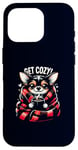 iPhone 16 Pro Get Cozy Chihuahua Hot Cocoa Chocolate Coffee Cold Weather Case