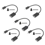 5 Asettaa Micro USB - OTG -kaapelin HDMI naaras - Mini HDMI - urossovitin GPIO-otsikon Raspberry Pi Zerolle