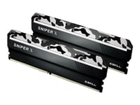 G.Skill Sniper X Series - Urban Camo - Ddr4 - Sats - 16 Gb: 2 X 8 Gb - Dimm 288-Pin - 2400 Mhz / Pc4-19200 - Cl17 - 1.2 V - Ej Buffrad - Icke Ecc - Stadskamouflage