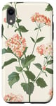 Coque pour iPhone XR Rose pastel Fleurs sauvages Fleurs sauvages Vintage Botanique