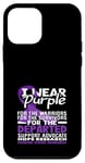 Coque pour iPhone 12 mini I Wear Purple, défenseur de la sensibilisation aux accidents vasculaires cérébraux chez les enfants