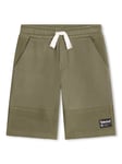 Timberland Kids' Logo French Terry Bermuda Shorts, Green