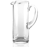 Stölzle Lausitz Pichet à eau en verre soufflé à la bouche/carafe en verre solide de 1,25 l/carafe en verre de qualité supérieure adaptée comme carafe à eau, carafe pour limonade, pichet à jus