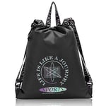 AiQInu Sacs de Sport à Cordon, Gym Sac a Dos Imperméable Bretelles larges et Réglables, pour Homme Femme Sac de Sport pour Voyage Camping Gym Natation Plage Piscine