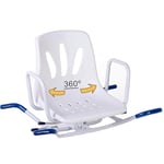 OrtoPrime Chaise Pivotante 360º pour Baignoire - Siège de Bain Adulte pour Transfert Facile - Chaise Baignoire Adulte Pivotante - Siege de Douche pivotante - Siege Baignoire Pivotante - Siège Bain