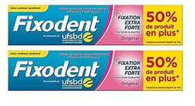 Fixodent Original Crème Adhésive - Fixation Extra Forte - Lot de 2