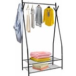 Porte-Vêtements - Penderie - Porte-Chaussures - 90x160 cm - Maxxhome