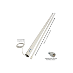 Glomex Vhf 6db Antenne 2,4m Todelt 4,5 M Kabel Fme