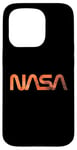 Coque pour iPhone 15 Pro Logo rétro de la NASA Mars Worm Patch Space Exploration Graphic