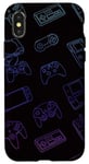 Coque pour iPhone X/XS Esthétique Jeux Vidéo Graphiques Adolescents