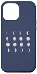 Coque pour iPhone 12 Pro Max 12 phases de lune astronomie ciel nocturne Meme