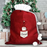 Personalised Memento Company Message Gonk Boy Christmas Sack