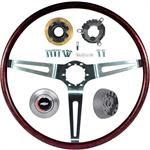 OER R6534 1969 N34 ROSEWOOD STEERING WHEEL KIT WITH TILT