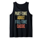 CASSIE Personalized Retro Girls Part-Time CASSIE Name Tank Top