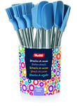 Ibili Pastry Brush and Spatula Set 24 Pieces, Stainless Steel, Multi-Colour, 30 x 30 x 20 cm