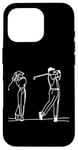 Coque pour iPhone 16 Pro Golf Club One Line Art Dessin Golf