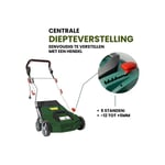 Scarificateur et aérateur électrique - gmevl 1800W - Largeur de coupe 38 cm - Sac de ramassage 40 l - x - Gartenmeister