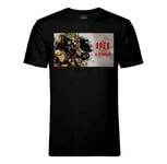 T-Shirt Homme Col Rond Apex Legends Bloodhound Corbeau Battle Royale