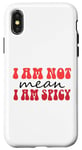 Coque pour iPhone X/XS Funny Sarcastic Women Not Mean I'm Spicy