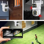 High Definition 3MP Dual Camera Wireless WiFi Security Camera for Home Outdoor