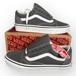 Vans Old Skool 36 Pewter Grey White Trainers UK 4 Unisex Low-Top Shoes RRP £65