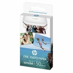 Hp Zink (2 X 3 Inch) Sticky-backed Glossy Photo Paper (white) Pack Of 50 Sheets