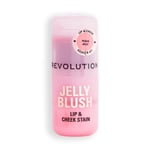 Makeup Revolution Jelly Blush Stick Lip and Cheek Stain 5.5g (Various Shades) - Peach Orange