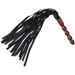 Zado Lær Flogger med Trehåndtak 69 cm - Brown