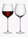 LSA International Aurelia Optic Red Wine Glass, Set of 2, 660ml, Clear