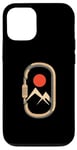 Coque pour iPhone 12/12 Pro Mousqueton de montagne minimaliste