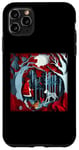 Coque pour iPhone 11 Pro Max Illustration en papier découpé Petit Chaperon rouge