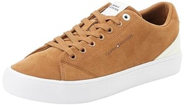 Tommy Hilfiger Men Trainers Core Low Suede Shoes Vulcanised, Brown (Desert Khaki), 6.5 UK