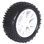 FTX Vantage Front Buggy Tyre Mounted On Wheels (Pr) - White