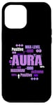 Coque pour iPhone 12 Pro Max Graphique violet Max Aura Purple Color