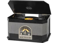 Trevi Tt 1040 Bt, Silver, Svart, Trä, 33,45,78 Rpm, Rotations-, Am, Fm, Mp3