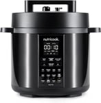 Nutricook Smart Pot 2, 6 Liters, 9 In 1 Electric Pressure Cooker, Slow Cooker, Rice Cooker, Steamer, Sauté Pot, Yogurt Maker & More, 12 Smart Programs With New Smart Lid, 2 Years Warranty