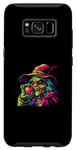 Coque pour Galaxy S8 Sorcière Apple Halloween Spooky Popart