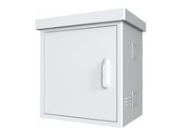 Lanview By Logon - Camera Surveillance Cabinet - Maxi Radius, For 4 Cameras - Med 2 Kjølevifter, Termostat - Stangmonterbar - Hvit, Ral 7035