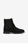 Tommy Hilfiger - Boots Flag Suede Low Chelsea - Svart