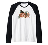 Star Wars Logo Grogu Darth Vader R2-D2 C-3PO Fall Halloween Manche Raglan