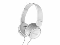 Roxel RX110 Powerful Bass Lightweight Wired Foldable Headphones with Mic, White