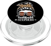 Football Stepmom Messy Bun Hair Football Player Stepmom PopSockets PopGrip for MagSafe