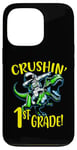 Coque pour iPhone 13 Pro Motif « I Crushed 1st Grade Astronaute on a T Rex School »