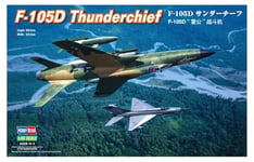 Hobbyboss 80332 Boss F-105D Thunderchief Model Kit, multicoloured, 1:48 Scale