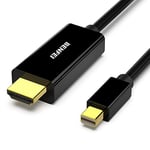 BENFEI Câble Mini DisplayPort vers HDMI, câble Mini DP vers HDMI 1,8 mètre (Compatible Thunderbolt) avec MacBook Air/Pro, Surface Pro/Dock, Moniteur, projecteur