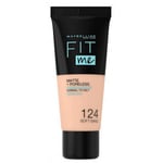 Soins visage Maybelline New York  FIT ME MATTE+PORELESS foundation 124-soft sand