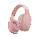 Oreillette Bluetooth ¿couteur sans fil R¿duction intelligente du bruit Son st¿r¿o Casque a basses lourdes iOS Android AUX PC Gaming Earphone-Rose No Box_XINENGJI