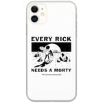 ERT GROUP Coque de téléphone Portable pour Iphone 11 Original et sous Licence Officielle Rick and Morty Motif Rick & Morty 045 Parfaitement adapté à la Forme du téléphone Portable, Coque en TPU